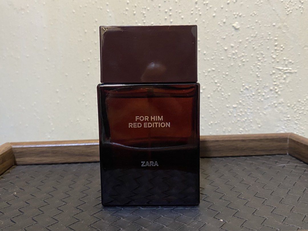 Zara For Him Red Edition (2022 edition Potent) (Category: Fragrance & Deodorants) located in Calamba. Submitted by wildsprings (Listing ID 1463545867, Image 1). Description: Zara For Him Red Edition 2022 batch, Potent Approx 93ml of 100ml No box Buyer will shoulder the SF thru J&T or LBC (no Lalamove) First to pay gets the item No to low ballers .