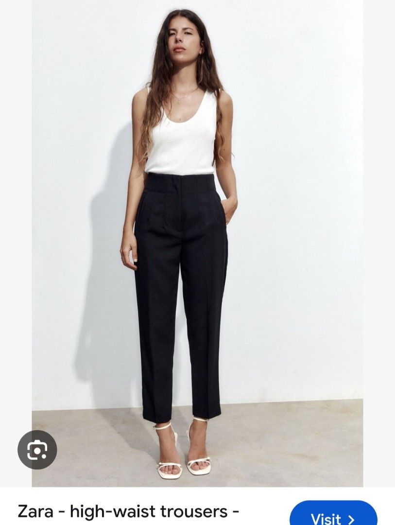ZARA High Waist Trouser (Category: Other Bottoms) located in Basista. Submitted by purpleens_shop (Listing ID 1463426089, Image 1). Description: .