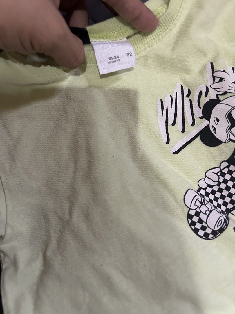 Zara Mickey shirt (Category: Babies & Kids Fashion) located in San Jose. Submitted by abbsc. (Listing ID 1463380784, Image 2). Description: 18-24m on tag.