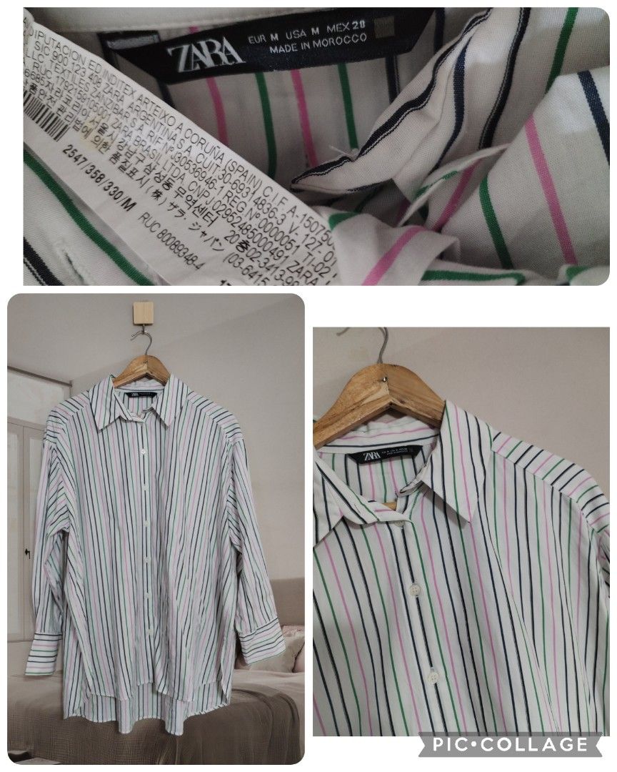 Zara oversized top (Category: Longsleeves) located in Lucena. Submitted by styleddsc (Listing ID 1463550533, Image 1). Description: Medium to large.