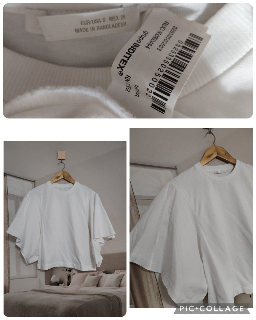 Zara white combination shirt (Category: Shirts) located in Lucena. Submitted by styleddsc (Listing ID 1463430058, Image 1). Description: .