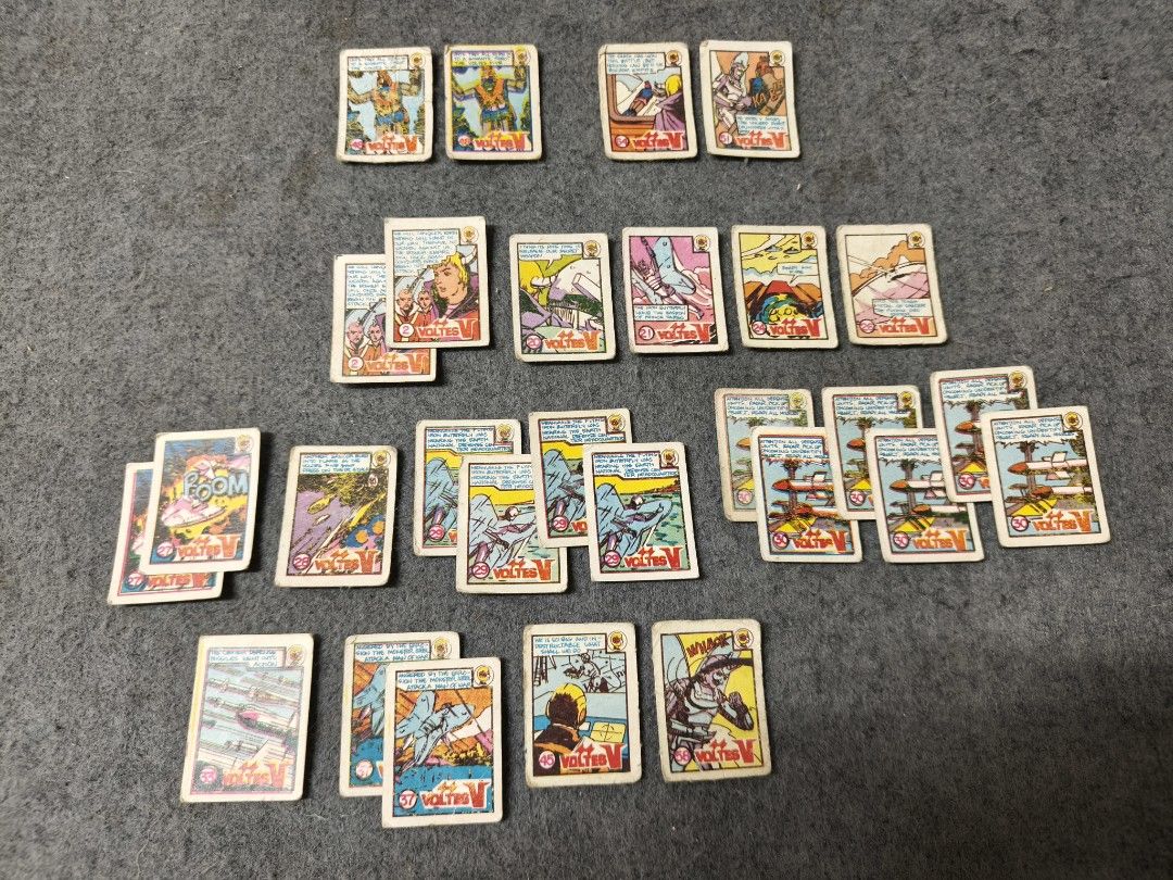 1980s' Voltes V Pinoy Teks (Category: Vintage Collectibles) located in Manila. Submitted by alvinretro (Listing ID 1463671863, Image 1). Description: Price: 250 each to 1st raw on top 200 each to others Tayuman, manila.
