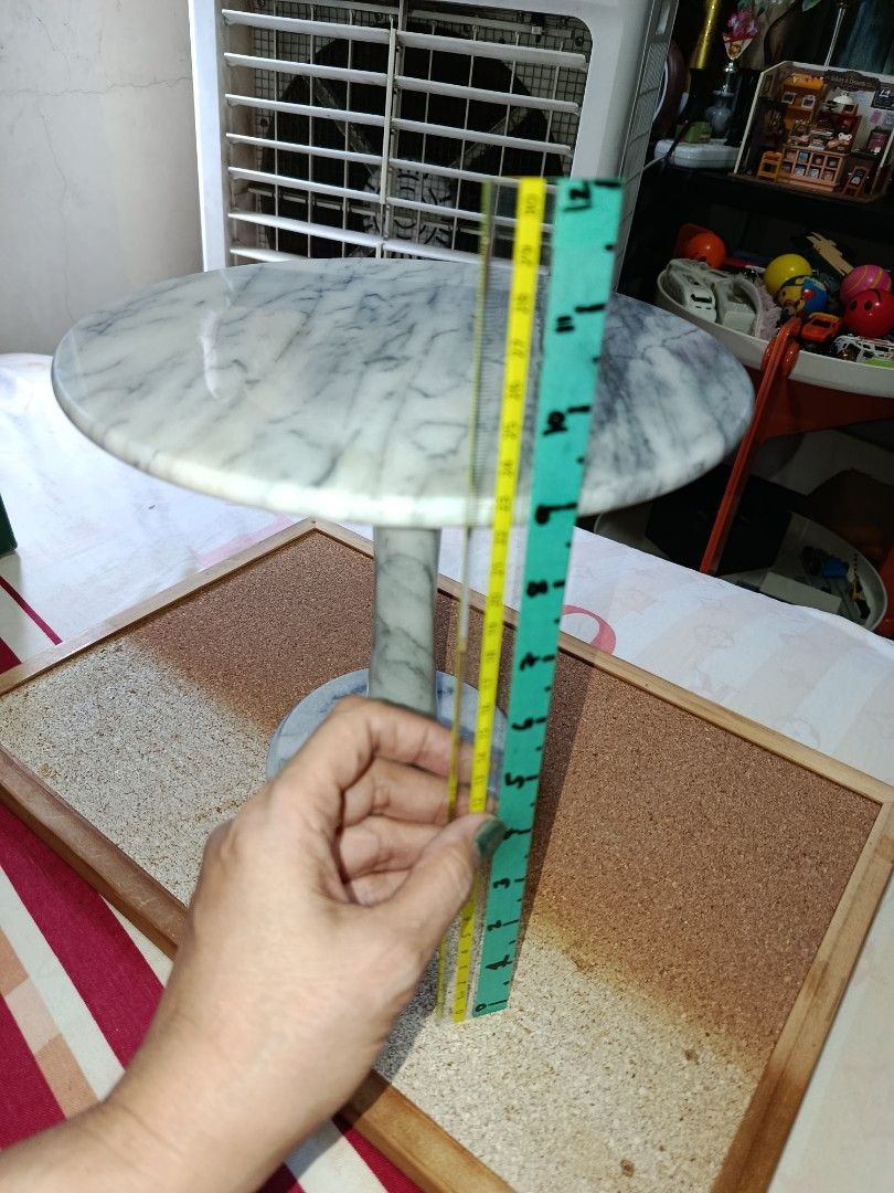 Vintage mini table 1 tier Marble Cake tray or any purpose (Category: Dinnerware & Cutlery) located in Quezon City. Submitted by kristal68 (Listing ID 1463575230, Image 1). Description: .