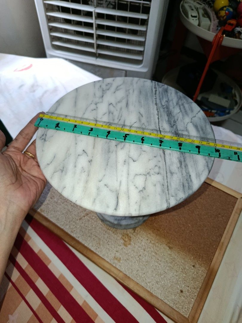 Vintage mini table 1 tier Marble Cake tray or any purpose (Category: Dinnerware & Cutlery) located in Quezon City. Submitted by kristal68 (Listing ID 1463575230, Image 2). Description: .