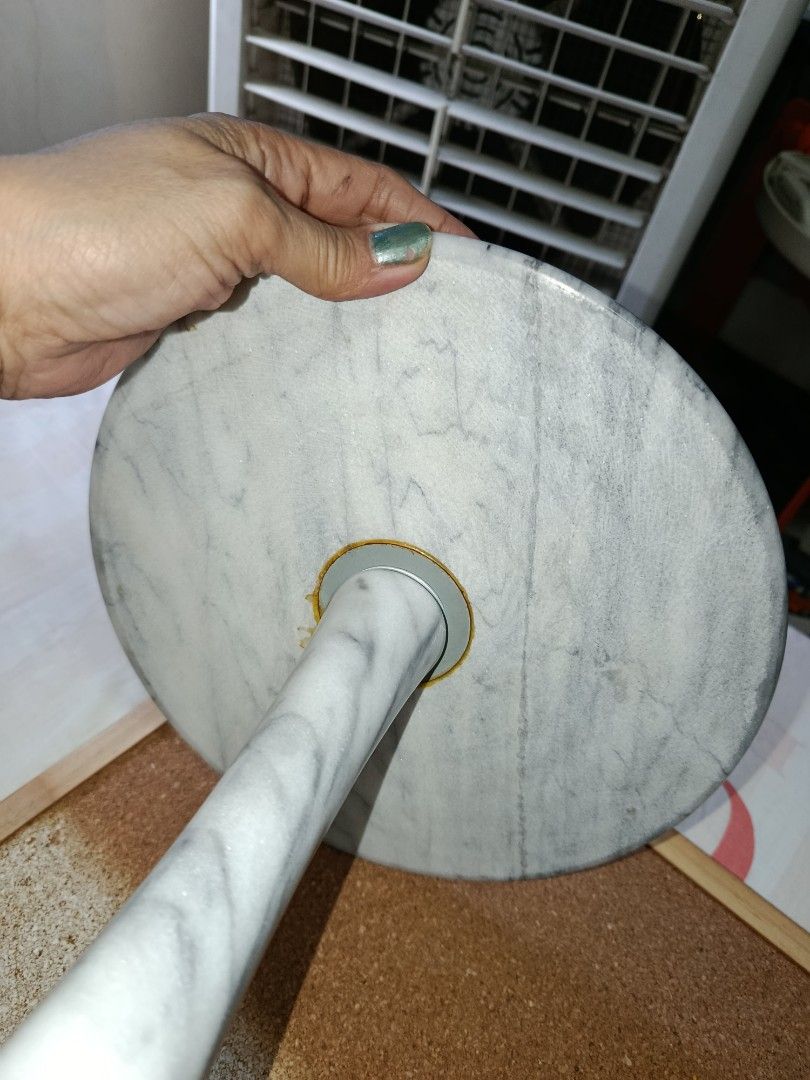 Vintage mini table 1 tier Marble Cake tray or any purpose (Category: Dinnerware & Cutlery) located in Quezon City. Submitted by kristal68 (Listing ID 1463575230, Image 3). Description: .