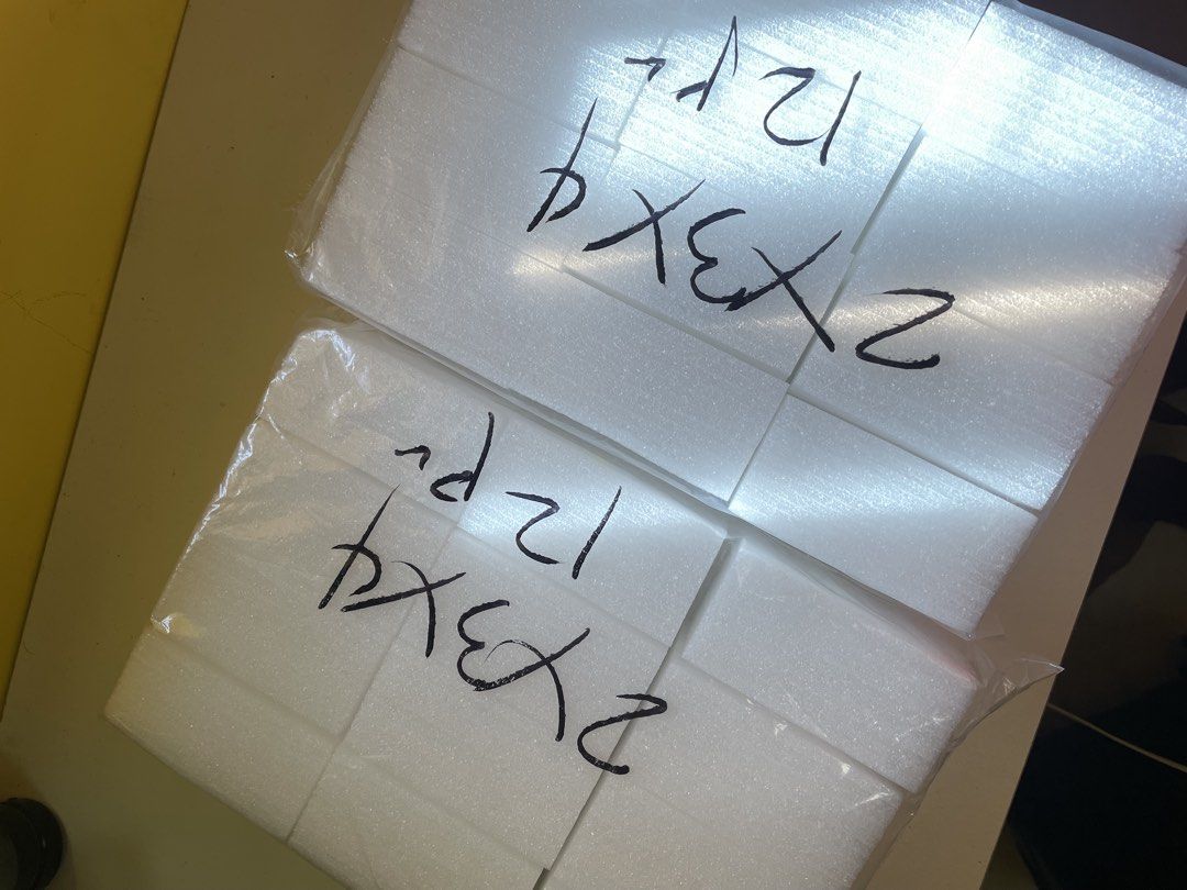 2x 3x4 Inch Foam Blocks (12 pcs each) (Category: Craft Supplies & Tools) located in Infanta. Submitted by frandez (Listing ID 1463582858, Image 3). Description: - Get 2 packs of foam blocks - Each pack contains 12 pieces - Dimensions: 2 inches x 3 inches x 4 inches - Ideal for DIY crafts and secure packaging - Feel free to ask any questions!.