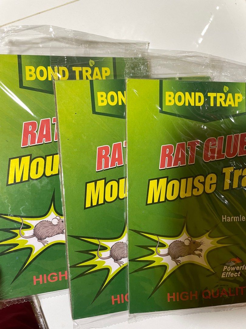 3 pieces Rat Glue Mouse Trap - Powerful Effect, Harmless to Man (Category: Pest Control) located in Infanta. Submitted by frandez (Listing ID 1463582317, Image 2). Description: - Powerful rat glue traps effective for catching mice. - Harmless to humans and pets. - Each trap is individually wrapped for convenience. - Available in multiple packs. - Ideal for keeping your home pest-free..