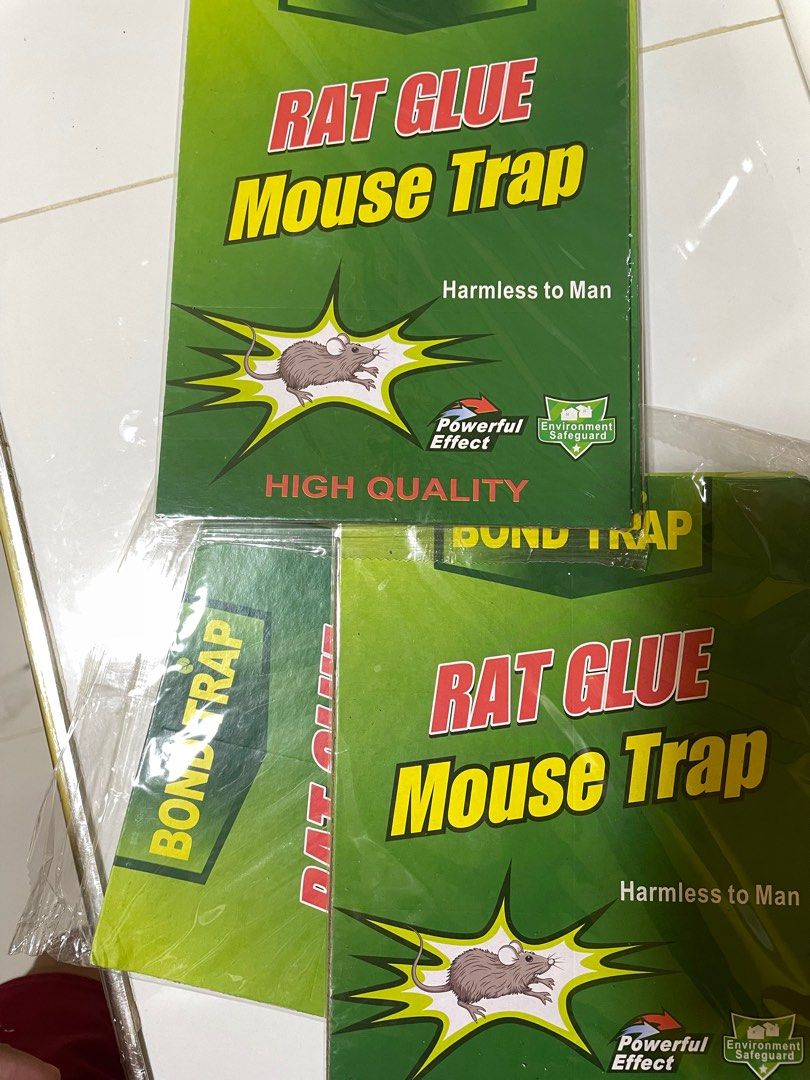 3 pieces Rat Glue Mouse Trap - Powerful Effect, Harmless to Man (Category: Pest Control) located in Infanta. Submitted by frandez (Listing ID 1463582317, Image 1). Description: - Powerful rat glue traps effective for catching mice. - Harmless to humans and pets. - Each trap is individually wrapped for convenience. - Available in multiple packs. - Ideal for keeping your home pest-free..