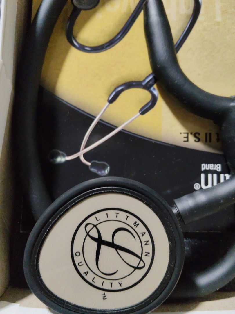3M Littmann Lightweight II S.E. Stethoscope (Category: Medical Supplies & Tools) located in Quezon City. Submitted by letsgroove (Listing ID 1463737808, Image 3). Description: - Brand New 3M Littmann Lightweight II S.E. Stethoscope - Color: Black tubing and ear tips - Includes original packaging - Perfect for medical students and healthcare professionals - Lightweight and durable design for everyday use - Trusted Littmann quality for accurate aus