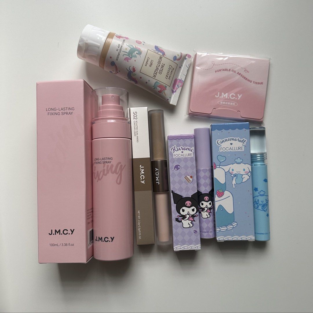 [6 items] jmcy + focallure + perfume dessert makeup bundle (Category: Makeup) located in Mandaluyong City. Submitted by annyeong07_ (Listing ID 1463644532, Image 1). Description: .