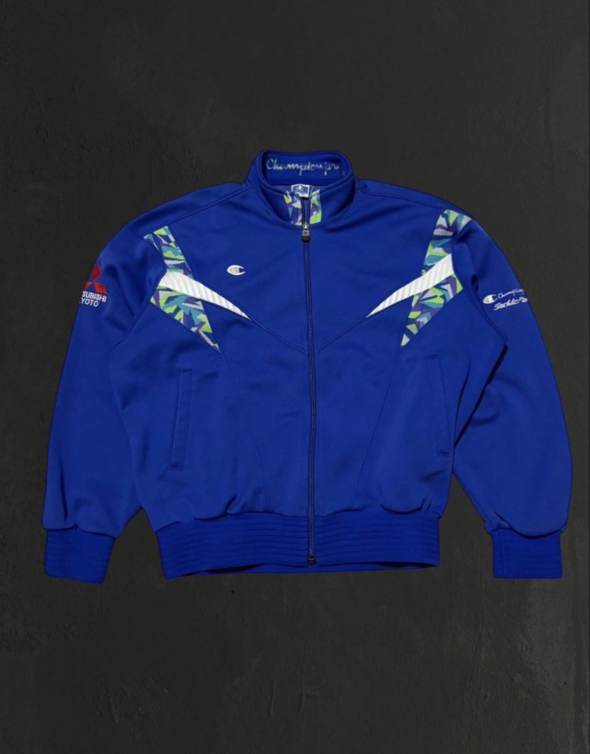 90’s Champion track jacket (Category: Coats, Jackets and Outerwear) located in Las Pinas. Submitted by thrftmnl. (Listing ID 1463674011, Image 1). Description: 90’s Champion track Jacket Size: M-L Dimes Width: 24 Length: 25 Issue/s: none .