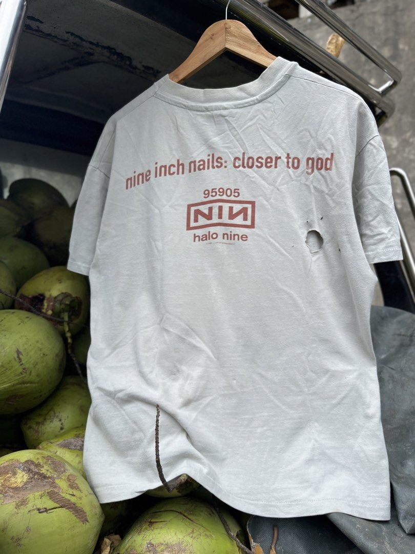 90s NIN Closer To God (Category: Tshirts & Polo Shirts ) located in Leyte. Submitted by to.the.other.side (Listing ID 1463595692, Image 3). Description: 90s NIN Closer To God Size Large W 23 L 26 20,000 php obo Free shipped if claimed .