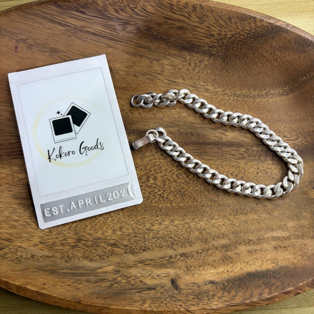 950 Silver Jewelry Bracelet (Category: Jewelry) located in Caloocan City. Submitted by lynaldeax (Listing ID 1463676104, Image 1). Description: 950 Silver Jewelry Bracelet 8.5 inches With Stamp - 950 / 95% Purity 25 grams.