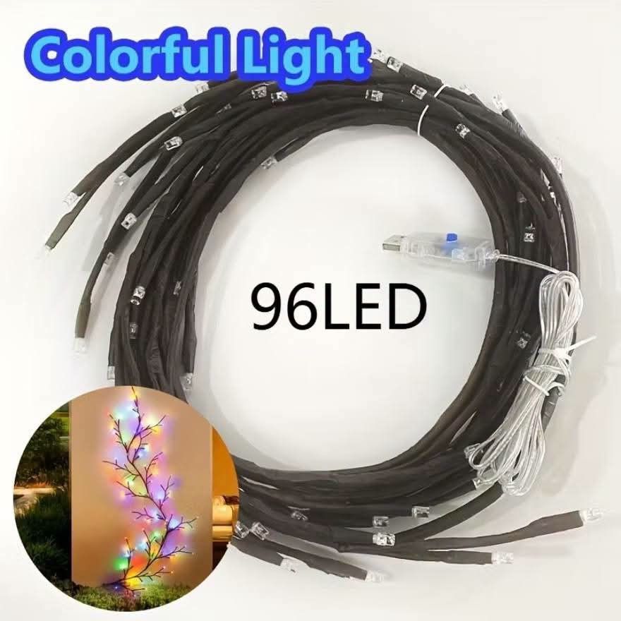 96 LED Branch String Lights - Warm White/Colorful (Category: Lighting) located in Manila. Submitted by iliasjen3082126 (Listing ID 1463686006, Image 3). Description: - USB Powered Branch String Lights - Available in Warm White or Colorful - Features 96 LEDs - Perfect for decorating walls, tables, or stairs - Flexible branches can be shaped as desired - Includes a remote for mode and timer settings - Great for adding ambiance to any space.