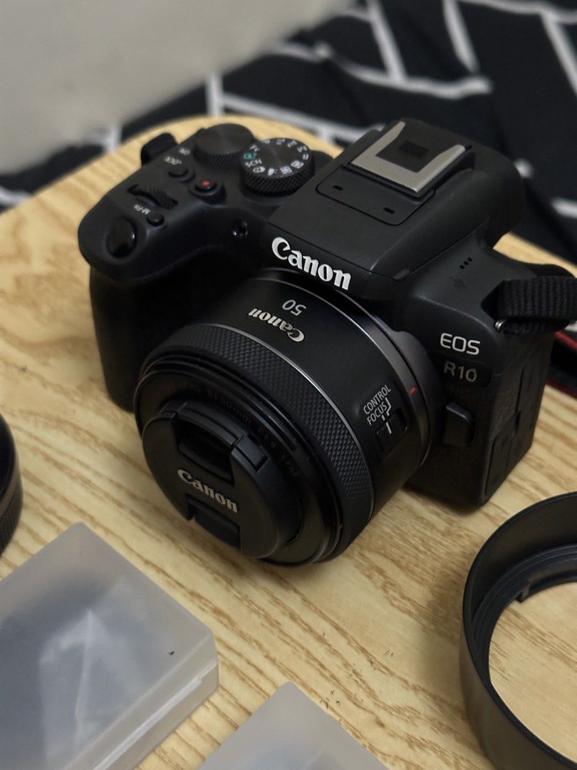 ‼️ NEGOTIABLE ‼️ Canon EOS R10 Bundle (Category: Cameras) located in Manila. Submitted by jrpe2021 (Listing ID 1463697310, Image 2). Description: Selling my Canon EOS R10 in good condition. Perfect for photography, travel, portraits, events, and everyday shooting. Inclusions: • Canon EOS R10 body • Canon RF-S 18-150mm kit lens • Canon RF-S 50mm lens • 2 extra batteries • Battery charger • Camera bag • Lens hood • Box Complete and ready to use. Ca