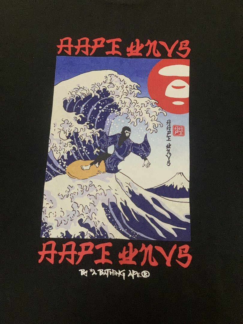 AAPE SURFING APE (NAVY BLUE) TEE (Category: Tshirts & Polo Shirts ) located in Manila. Submitted by scarlett_hope (Listing ID 1463641160, Image 2). Description: AAPE SURFING APE TEE SMALL ON TAG BUT FIT SA MEDIUM L: 28 W: 21 COLOR RATE: 9.8/10 CONDITION: EXCELLENT AUTHENTIC NAVY BLUE PRICE: 📩📩📩 📍MANILA.