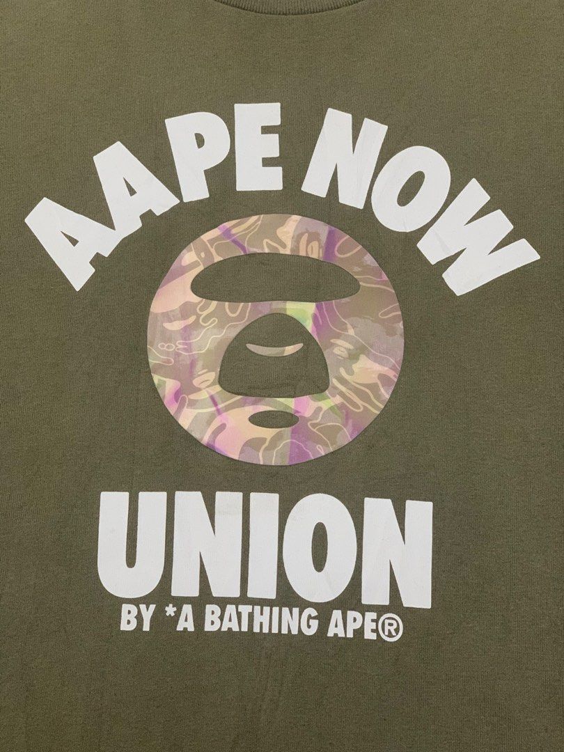 AAPE WASHED HOLOGRAM TEE (Category: Tshirts & Polo Shirts ) located in Manila. Submitted by scarlett_hope (Listing ID 1463639473, Image 2). Description: AAPE HOLOGRAM WASHED TEE L: 29 W: 22 COLOR RATE: 9.8/10 CONDITION: EXCELLENT AUTHENTIC PRICE: 📩📩📩 📍MANILA.