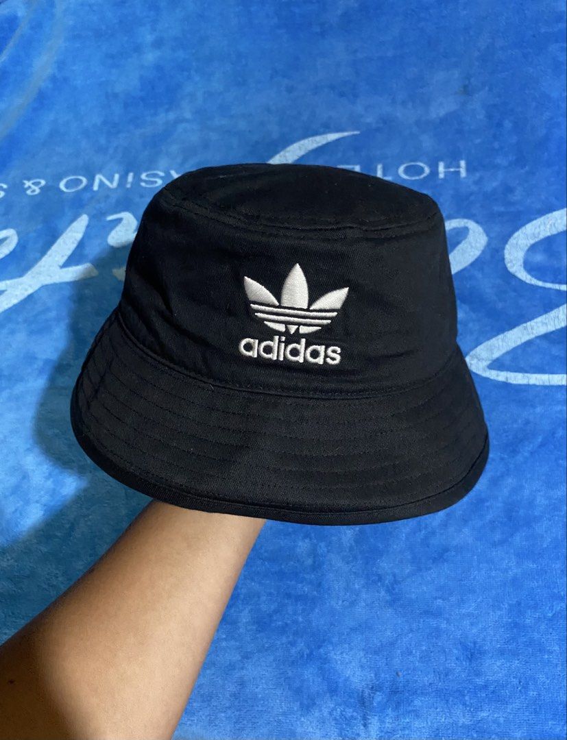 Adidas bucket hat for men (Category: Caps & Hats) located in Cebu City. Submitted by jerianix (Listing ID 1463628516, Image 1). Description: Adidas bucket hat One size Good condition No issues.