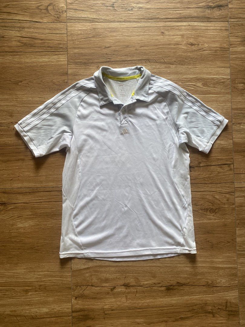 Adidas ClimaCool Polo Shirt (Category: Tshirts & Polo Shirts ) located in Imus. Submitted by nnitzzuj (Listing ID 1463603548, Image 1). Description: Vintage Adidas Climacool Polo Shirt Good condition Perfect for sports activities preskong presko Measurements (inches, flat lay) Width - 19 in Length - 25.5 in.