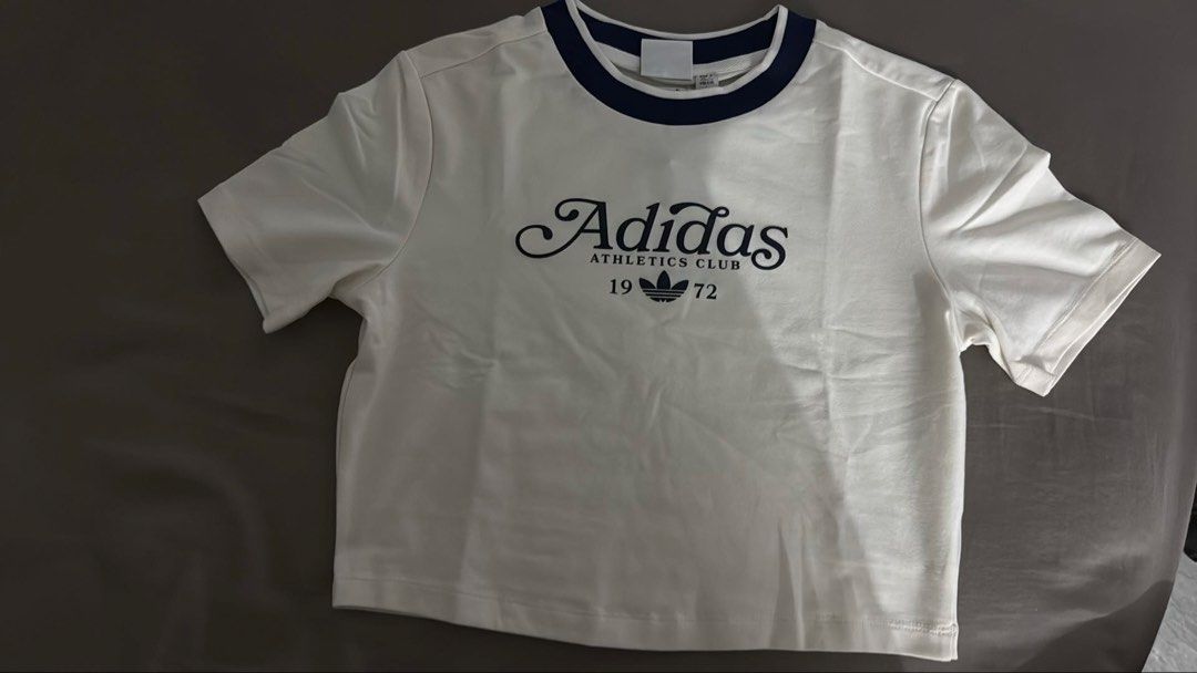 Adidas Cropped Top (Category: Shirts) located in Angeles City. Submitted by littlemissunflower (Listing ID 1463625133, Image 2). Description: Small to Medium.