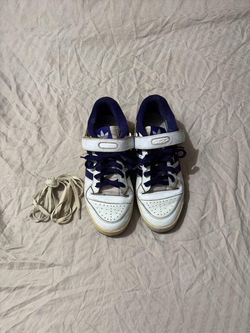 Adidas Forum Low in Purple (Category: Sneakers) located in Taguig. Submitted by saintchristian (Listing ID 1463684234, Image 1). Description: AUTHENTIC HAS YELLOWISH SOLE CHIP ON SOLE.