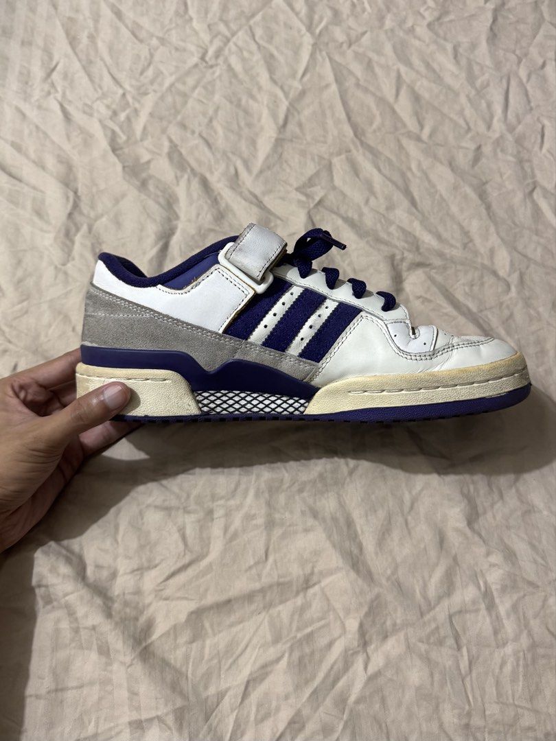 Adidas Forum Low in Purple (Category: Sneakers) located in Taguig. Submitted by saintchristian (Listing ID 1463684234, Image 3). Description: AUTHENTIC HAS YELLOWISH SOLE CHIP ON SOLE.