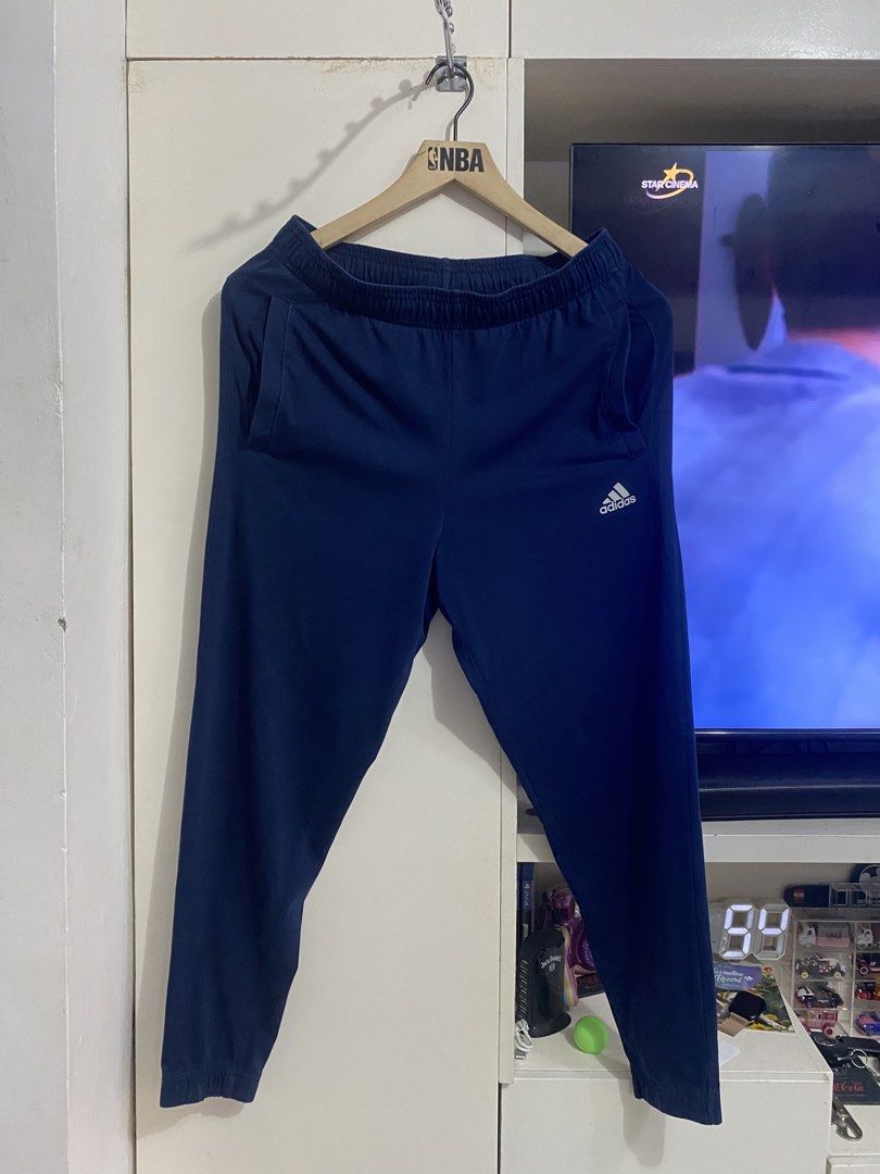 Adidas joggerpants (Category: Joggers) located in Santa Maria. Submitted by jordangail (Listing ID 1463611894, Image 1). Description: Adidas joggerpants Essential Sweatpants Manipis ang tela 100 on tag 30-34x38 Hem 5 Navy blue 9.9/10 Excellent No issue Mine Na Gcash Jnt God bless.