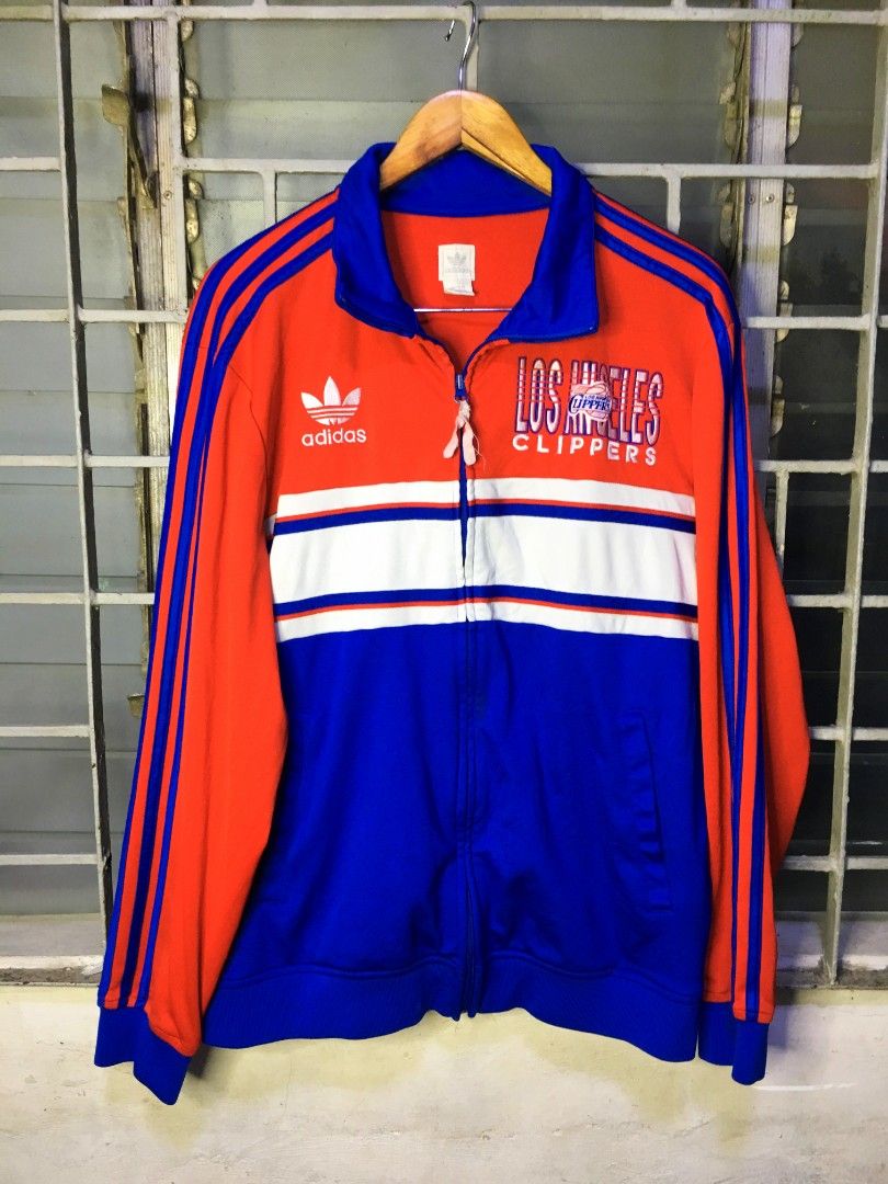 Adidas Los Angeles Clippers Track Jacket (Category: Coats, Jackets and Outerwear) located in Cabuyao City. Submitted by roronhilira (Listing ID 1463617261, Image 2). Description: ADIDAS LA CLIPPERS 2013 COURT SERIES FULL ZIP TRACK JACKET * LARGE ON TAG 22 WIDTH 28 LENGTH 9.5 COLOR RATE VERY GOOD CONDITION 800 PLUS SHIP DM 📥.
