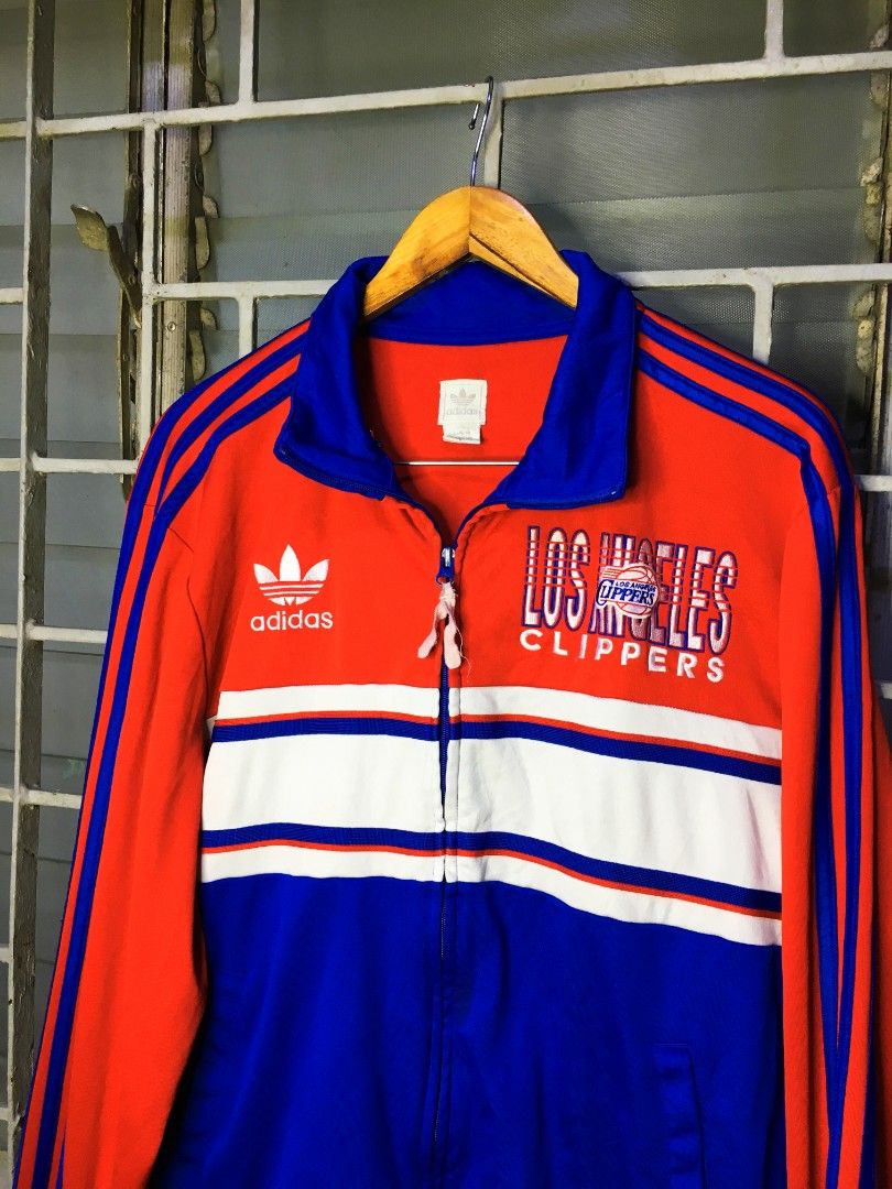 Adidas Los Angeles Clippers Track Jacket (Category: Coats, Jackets and Outerwear) located in Cabuyao City. Submitted by roronhilira (Listing ID 1463617261, Image 3). Description: ADIDAS LA CLIPPERS 2013 COURT SERIES FULL ZIP TRACK JACKET * LARGE ON TAG 22 WIDTH 28 LENGTH 9.5 COLOR RATE VERY GOOD CONDITION 800 PLUS SHIP DM 📥.