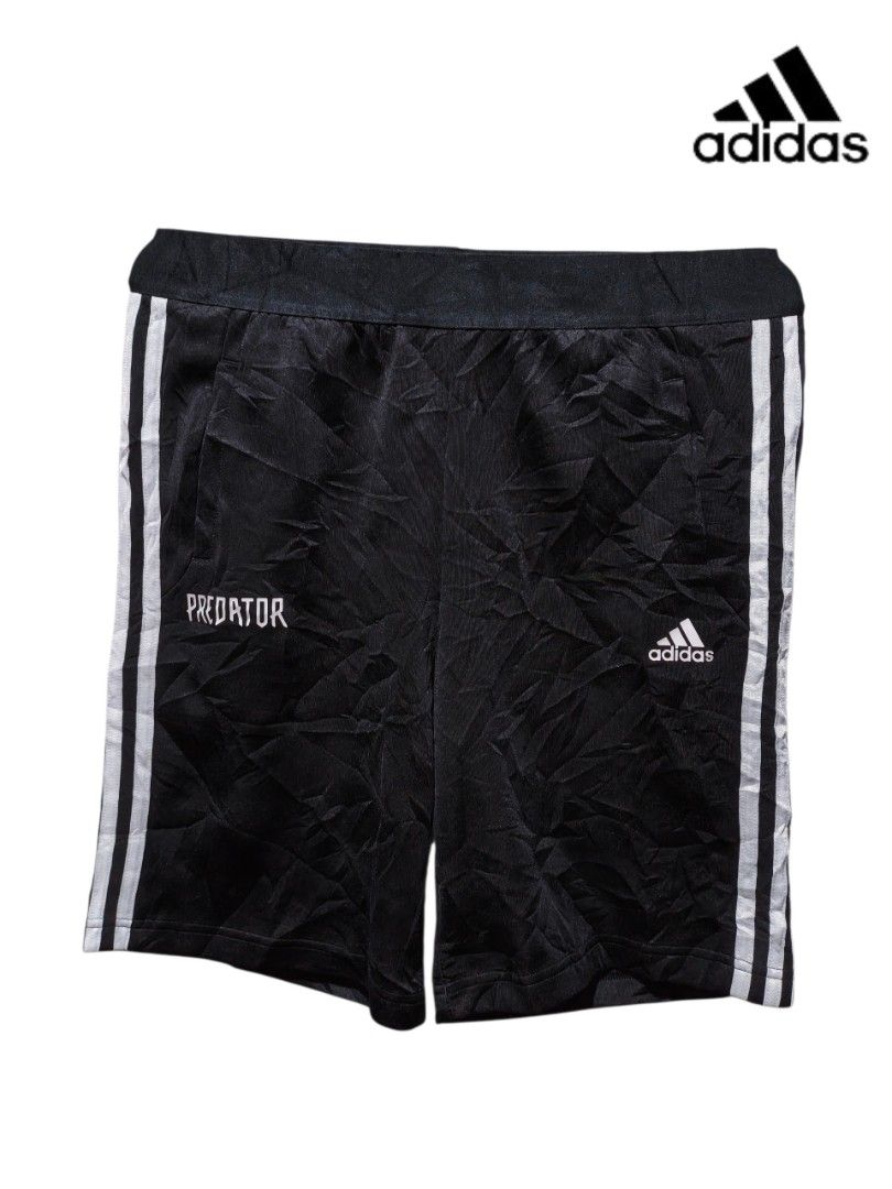 Adidas Predator Black Shorts with 3 Stripes (Category: Shorts) located in Maasim. Submitted by ukayganda25 (Listing ID 1463615382, Image 1). Description: - Black Adidas shorts - Features Predator logo - Classic three stripes on sides - Comfortable elastic waistband - Ideal for sports and casual wear -28-32 Waistline -19 length .