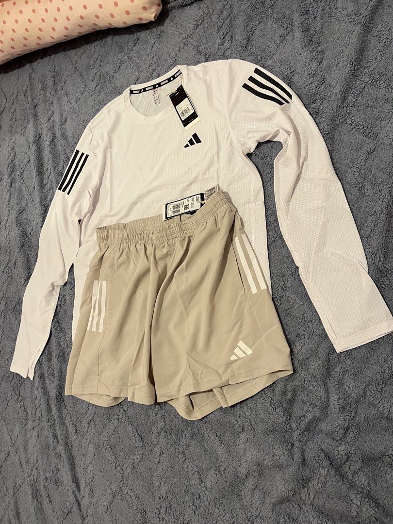 Adidas Running Outfit (Category: Activewear) located in Manila. Submitted by trying2bbttr (Listing ID 1463685302, Image 2). Description: Brand new Longsleeves - 21x29 Large Shorts available Medium & Large 1.5k each.