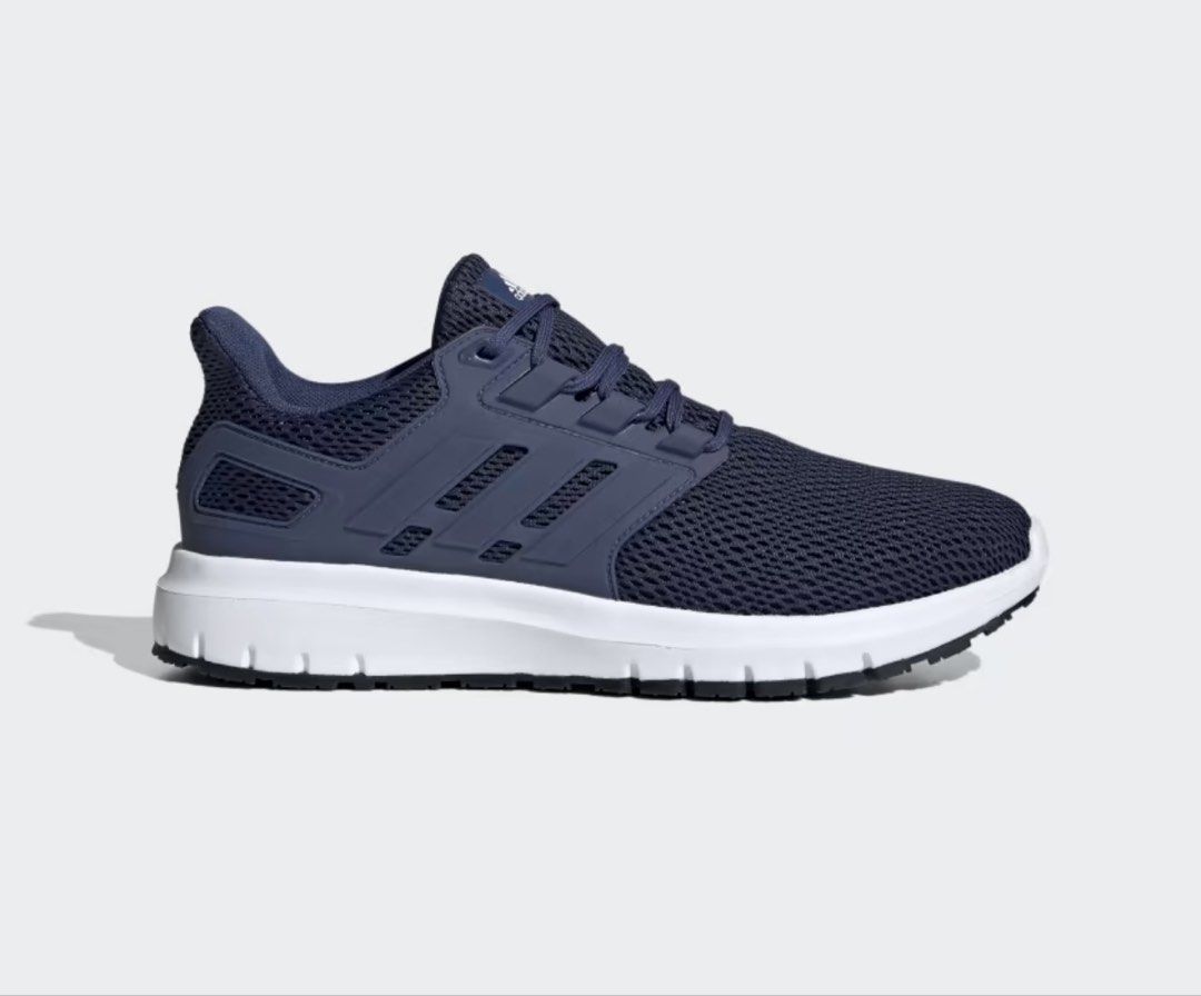 Adidas Running Shoes Navy Blue (Category: Sneakers) located in Quezon City. Submitted by Moms_closet (Listing ID 1463672768, Image 1). Description: - Navy blue Adidas running shoes - Breathable mesh upper - White sole with black accents - Lace-up closure - Ideal for workouts or casual wear - Includes original box.