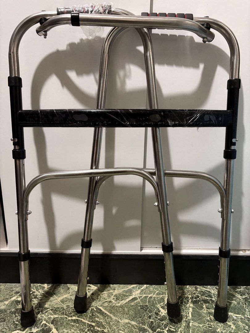 Adjustable Folding Walker for Seniors Mobility Aid (Category: Medical Supplies & Tools) located in Plaridel. Submitted by thefatbearinside (Listing ID 1463674693, Image 1). Description: ALMOST NEW STAINLESS STEEL WALKER — ₱599 Bought in April for my mom and only lightly used. ❤️ She has now recovered and is walking independently, so we no longer need it. Hoping it can be useful to someone who needs a reliable walking aid. 😊 ✨ Stainless steel fra