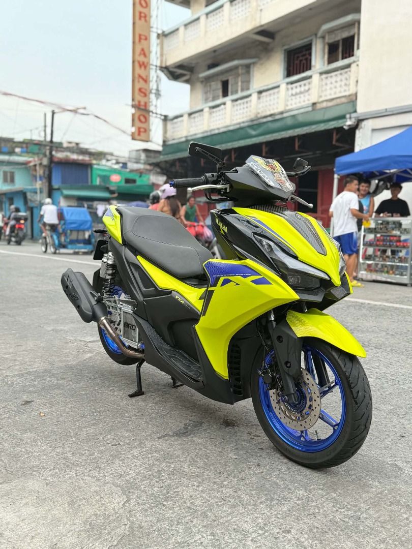 Aerox v3 2025 Model (Category: Other Motorcycles Parts and Accessories) located in Caloocan City. Submitted by vincentmarc_4 (Listing ID 1463665900, Image 2). Description: AEROX V3 2025 MODEL 4900 ODO FIRST OWNER COMPLETE PAPER ORIG OR/CR MANUAL BOOKLET COLOR NOT INDICATE REGISTERED 3YEARS UNTIL 2028 2 KEYS JVT PIPE LEVENGER SHOCK JVT RS8 BELL 80% TITANIUM BOLTS SEMI CARBON BRD RADIATOR 195CC RS8 SUPER HEAD JVT 63MM BORE RS8 36MM THROTTLE BODY RC