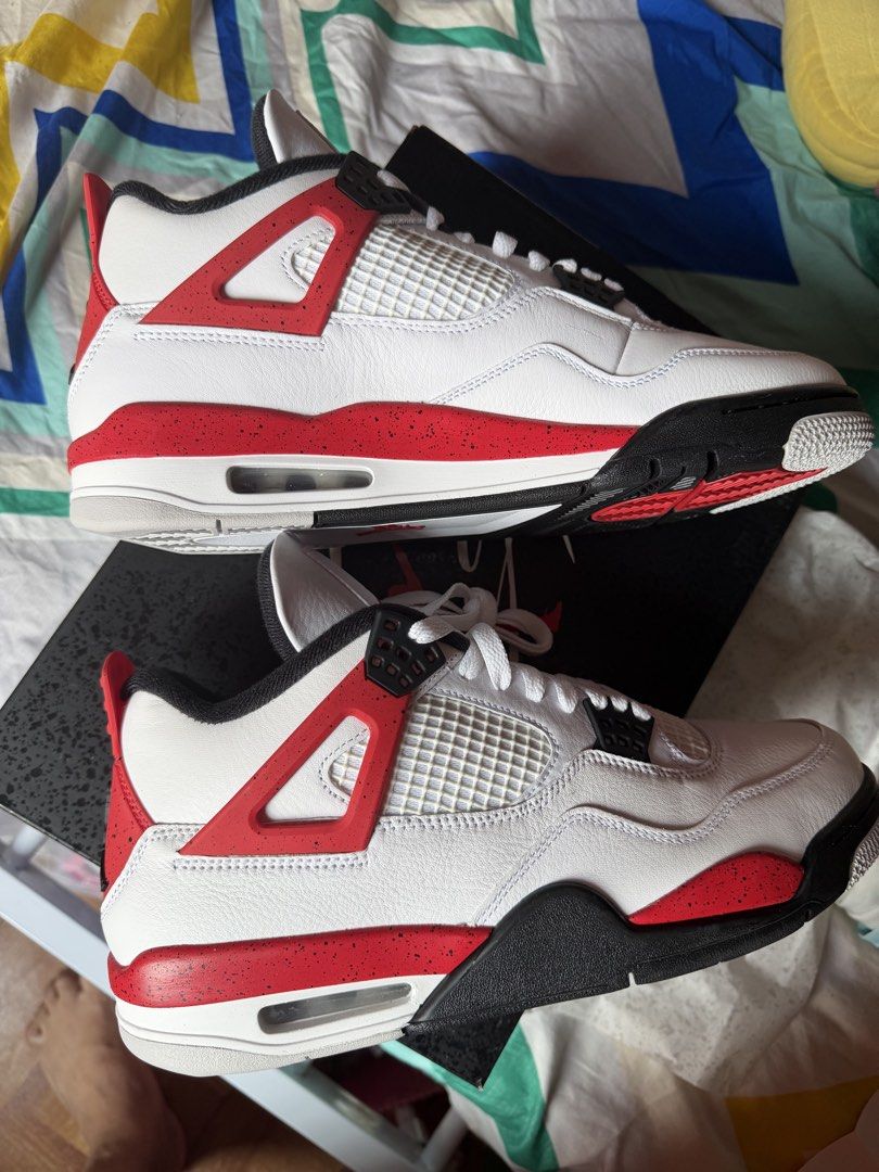 Air Jordan 4 Retro Fire Red (Category: Sneakers) located in Bulacan. Submitted by octomerch0111 (Listing ID 1463594370, Image 1). Description: AIR Jordan 4 Retro White/Fire Red Black Brand New Size: 10.5 US .