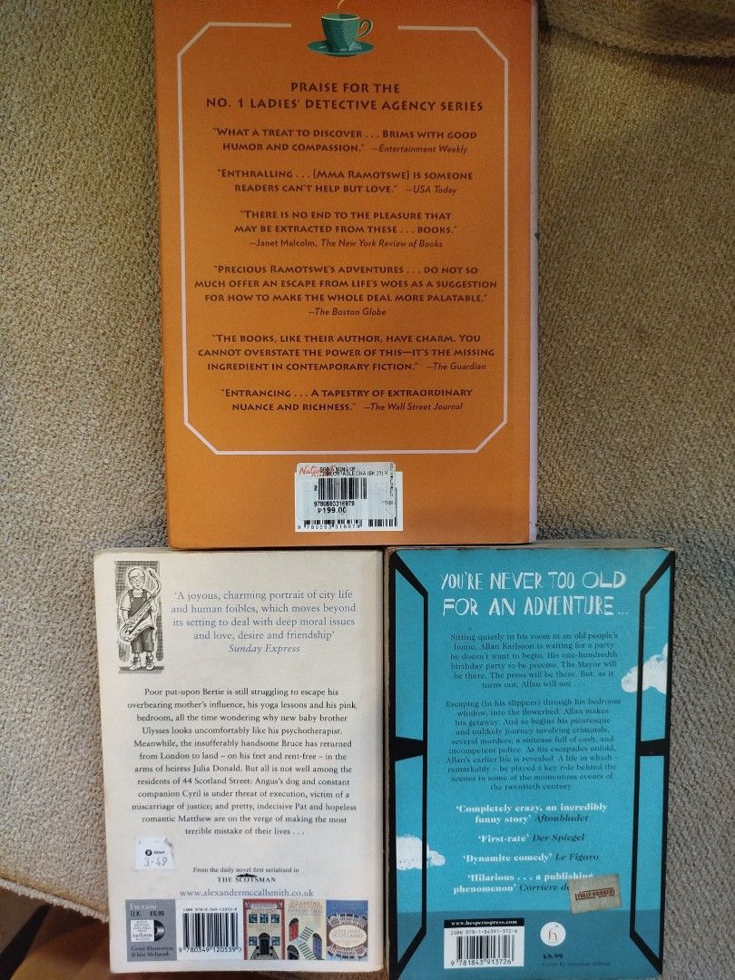 Alexander McCall Smith & Jonas Jonasson Books (Category: Storybooks) located in Paranaque City. Submitted by kaceys_closet (Listing ID 1463623787, Image 2). Description: .