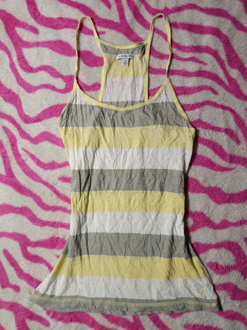 American eagle striped y2k top (Category: Sleeveless) located in Binangonan. Submitted by uhwhynot (Listing ID 1463738494, Image 1). Description: .