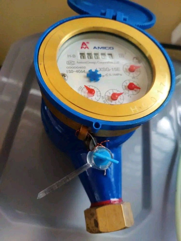 Amico water meter with Calibration Certificate (Category: Construction Tools & Equipment) located in Manila. Submitted by jaceandre (Listing ID 1463721906, Image 1). Description: - AMICO Water Meter 1/2 size - Includes brass fittings - Comes with calibration certificate - Current reading: 00000.402 - ISO-4064 Certified - Pressure Rating: P≤0.1MPa - Ideal for accurate water measurement.