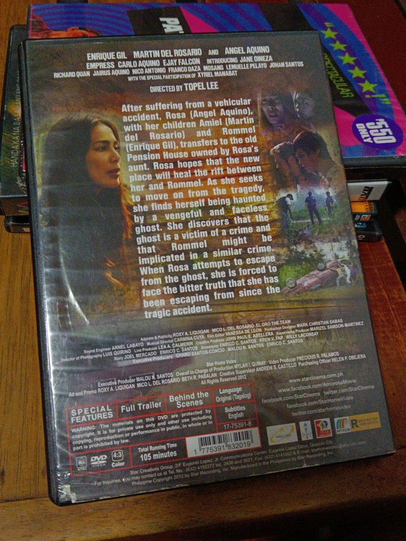 AMOROSA - TAGALOG DVD (Category: CDs & DVDs) located in Marikina City. Submitted by danyiee (Listing ID 1463658415, Image 2). Description: DVD - TAGALOG AMOROSA: 225 pesos mode of payment: gcash.