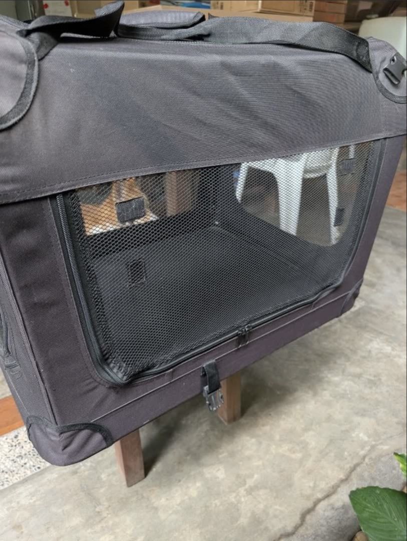 ANKO FOLDABLE Pet Carrier/Crate (Category: Homes & Other Pet Accessories) located in Quezon City. Submitted by jellagipit (Listing ID 1463663156, Image 3). Description: 🐾 FOR SALE — ANKO Foldable Pet Carrier/Crate ₱2,000 only! ✨ * 🐶 Brand: ANKO * 📏 Size (Large): 51cm H × 68.5cm W × 51cm D * 🧳 Foldable and folds flat for easy storage * 🌬️ Mesh windows for good ventilation * 🔓 3 sides can be opened with zippers — top, front & side * 🏠 Soft c