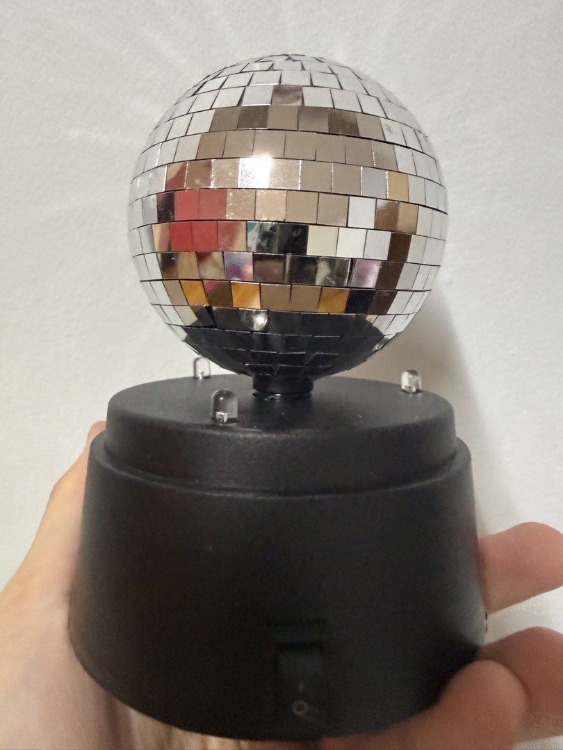 Anko Mini Rotating Mirror Ball Light ( battery not included ) (Category: Occasions & Party Supplies) located in Manila. Submitted by a.c.shop (Listing ID 1463658098, Image 2). Description: .