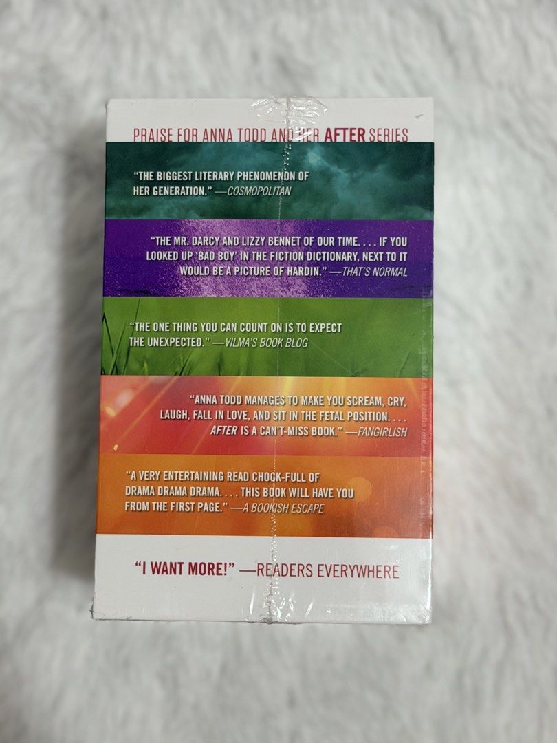 FREE SHIPPING! ANNA TODD - AFTER BOOK SET - BRAND NEW (Category: Storybooks) located in Malolos. Submitted by jnrreadershavenbooks (Listing ID 1463682992, Image 3). Description: ✅BRAND NEW BOOKS (ORIGINAL AND AUTHENTIC COPIES) FOR SALE!!! WRITER: ANNA TODD AFTER BOOK SET: 1.) AFTER 2.) AFTER WE COLLIDED 3.) AFTER WE FELL 4.) AFTER EVER HAPPY 5.) BEFORE ✅Mode of Payment: Gcash/BPI/GoTyme/Maya/Maribank ✅FREE SHIPPING via J&T Express/SPX!.