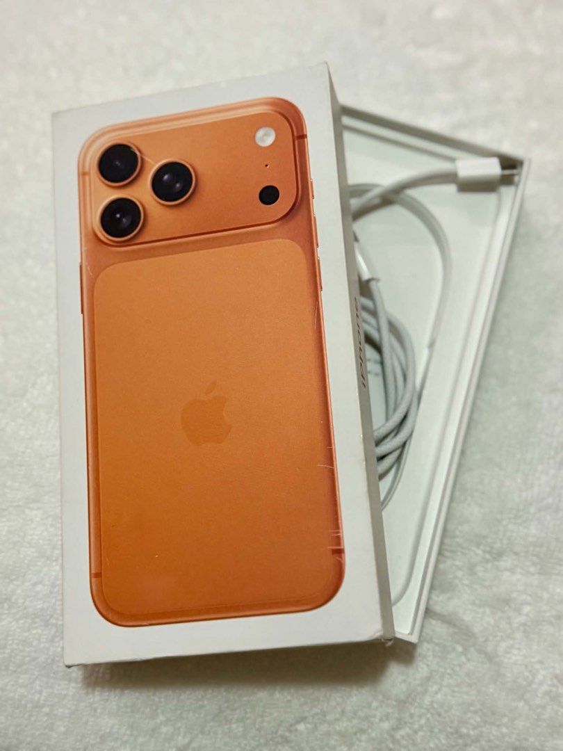Apple iPhone 13 Pro (Orange) - Complete Set (Category: iPhone 17 Series) located in Quezon City. Submitted by dmcroque (Listing ID 1463674268, Image 2). Description: 📱 iPhone 17 Pro Max 256GB — Cosmic Orange ✨ Color: Cosmic Orange 📱 Display: 6.9-inch 💾 Storage: 256GB 🔋 Battery Health: 100% 📅 Purchased: May 2026 📦 Condition: Good as new (opened box only, but never been used) 💡 Reason for Selling: Extra unit received as a gift ✅ Well-kept un