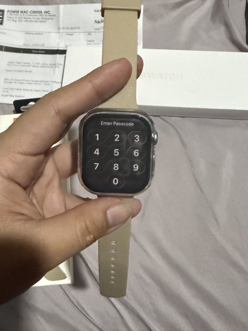 Apple Watch (in Space Gray, 42mm) (Category: Wearables & Smart Watches) located in Manila. Submitted by leithosphere (Listing ID 1463631178, Image 2). Description: Details: - Less than a month old of usage - Comes with UAG strap (in Dune) - with tempered glass - comes with original strap, charger, and box - with receipt as well Loc: Taft Ave, Manila or Imus, Cavite For meet-ups only!.