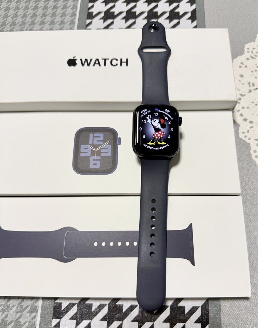 Apple Watch SE (Gen 2) For Sale!!! (Category: Wearables & Smart Watches) located in Manila. Submitted by sarj09732 (Listing ID 1463701936, Image 3). Description: ✅ 44mm ✅ Midnight Sport Band ✅ Fully functional (no issues) ✅️ Original box and Original charging cord ✅️ 100% Battery health ✅ Free Accessories!!! 📍Open for meetup around santa rosa laguna area.