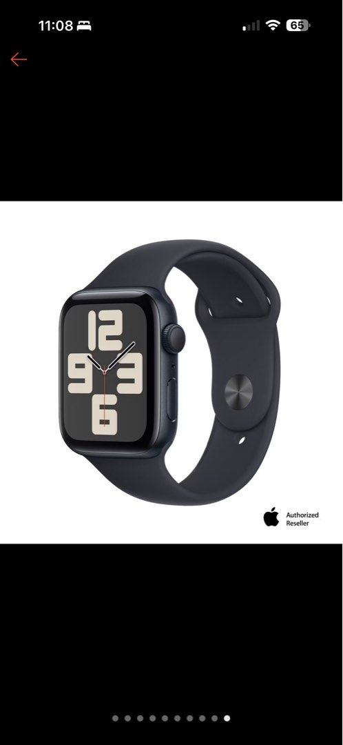 Apple Watch SE (Gen 2) For Sale!!! (Category: Wearables & Smart Watches) located in Manila. Submitted by sarj09732 (Listing ID 1463701936, Image 1). Description: ✅ 44mm ✅ Midnight Sport Band ✅ Fully functional (no issues) ✅️ Original box and Original charging cord ✅️ 100% Battery health ✅ Free Accessories!!! 📍Open for meetup around santa rosa laguna area.