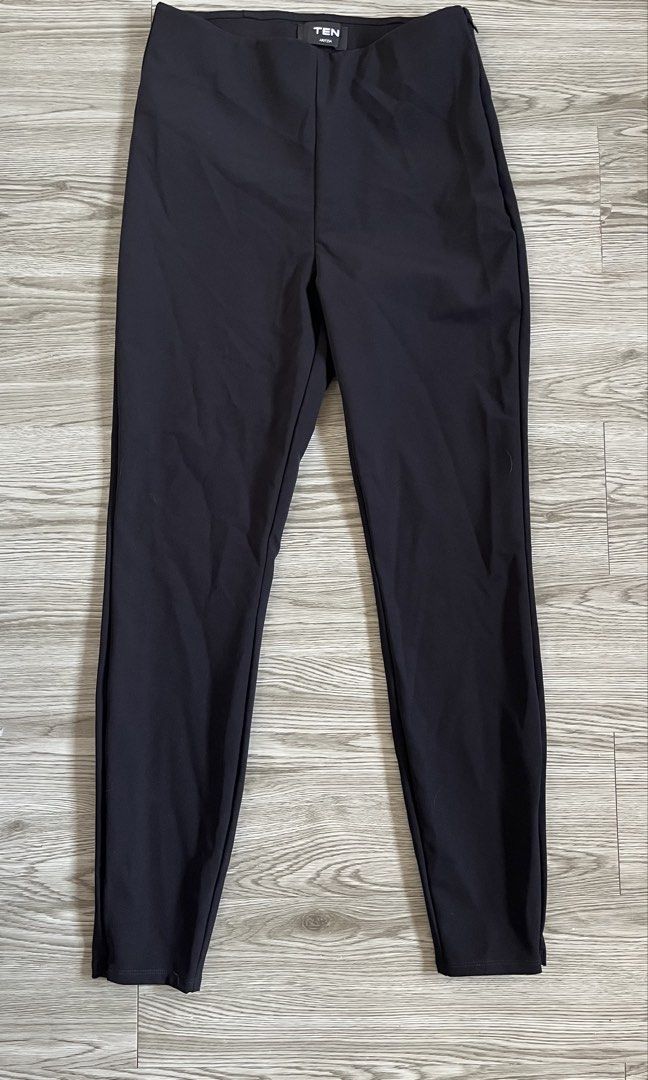 Aritzia TEN Black Trousers (Category: Other Bottoms) located in Muntinlupa City. Submitted by lovedbysabel (Listing ID 1458166119, Image 3). Description: Worn only once! Bought for ₱9k+ plus international shipping fee. Selling because it’s too big on me since I’m only size XS-S. I thought I needed to size up. No flaws at all! It has a side zipper at the bottom part of the jeans, so you can style it however you want. It also has a garter inside th