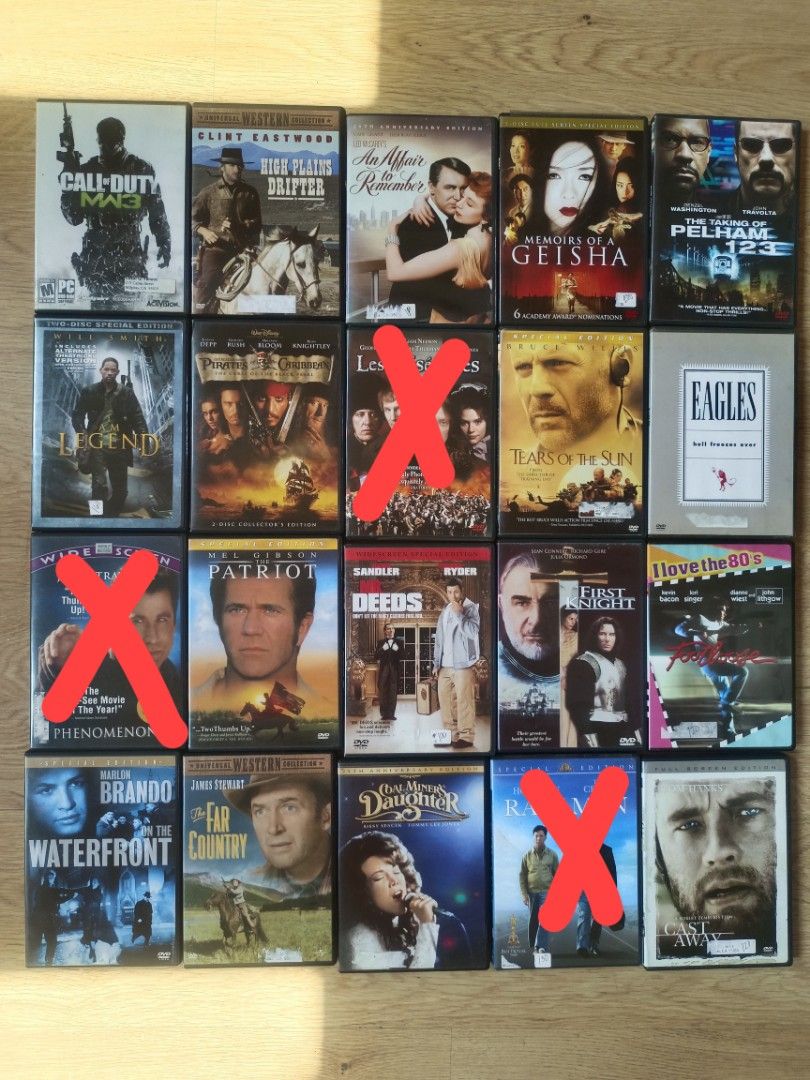 Assorted Movie DVDs - Action, Comedy, Drama, Classics (Category: CDs & DVDs) located in Manila. Submitted by vintagemedia (Listing ID 1463666883, Image 3). Description: - Huge DVD collection available! - Features a variety of genres: action, comedy, drama, and classics. - Includes some special edition titles. - Perfect for your next movie night. - Check photos for the complete movie list. - All discs are in good, playable condition..