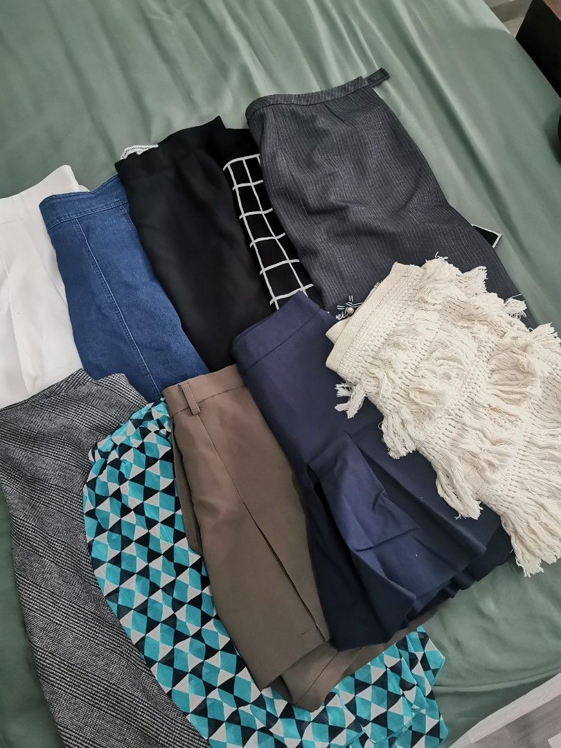 Assorted Skirts and Shorts - Various Styles and Colors (Category: Skirts) located in Paranaque City. Submitted by clarizas.closet (Listing ID 1463686397, Image 1). Description: Skirt Bundle for Sale Buy all for ₱850 only Or buy individually (individually posted on my account).