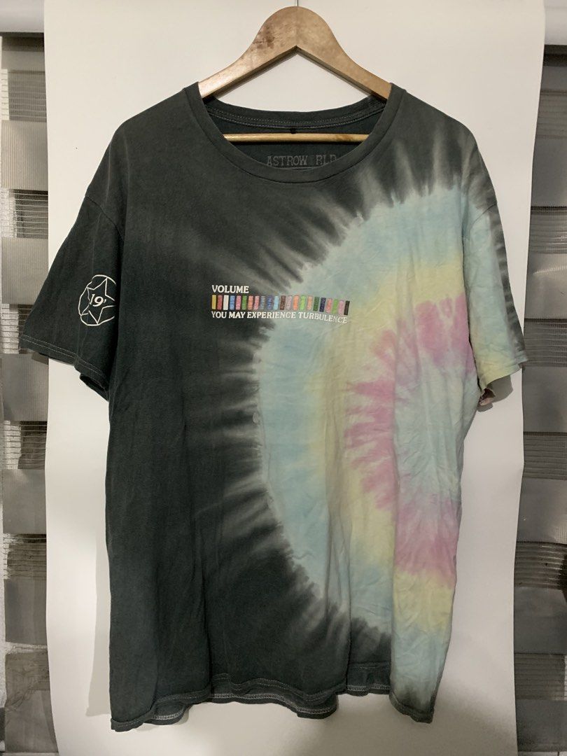 ASTROWORLD TIEDYE TEE (Category: Formal Shirts) located in Bulacan. Submitted by ridersthrift_ph (Listing ID 1463666094, Image 2). Description: Authentic In Great Condition Size XL Issue 1 pin hole Sign of usage check flicks for details Gcash Payment Bulacan .